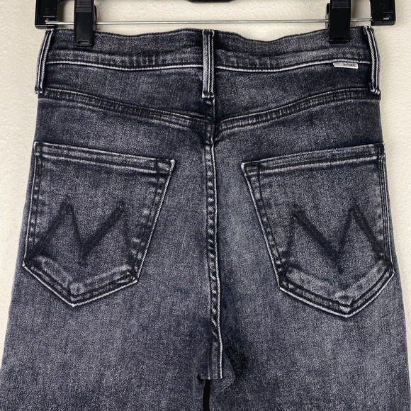 Mother The Pixie Dazzler Skimp Jeans Skinny Jeans Washed Black Train Stops Sz 26 - Picture 9 of 14